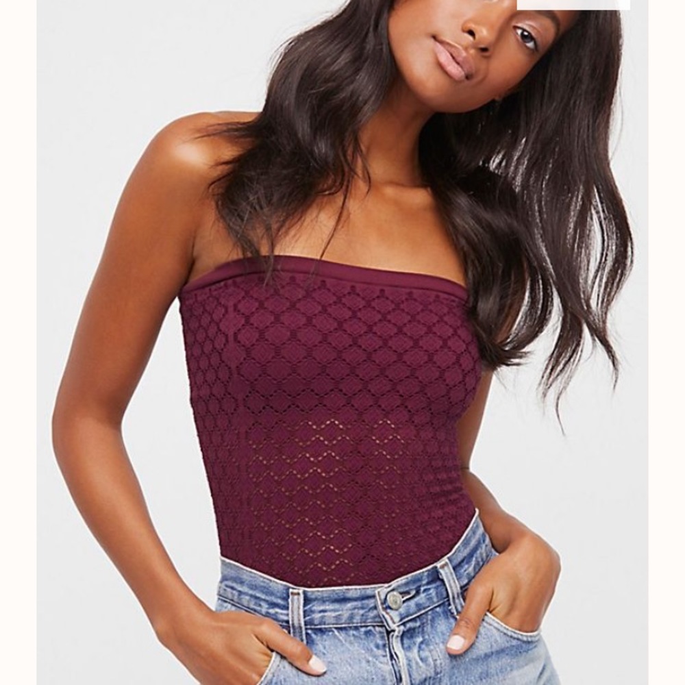Free People Honey Comb Tube Top M/L